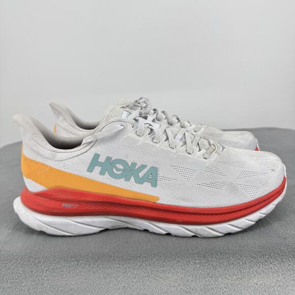 Hoka One One Mach 4 Mens Size 14 D White Fiesta Road Running Shoes main image 4